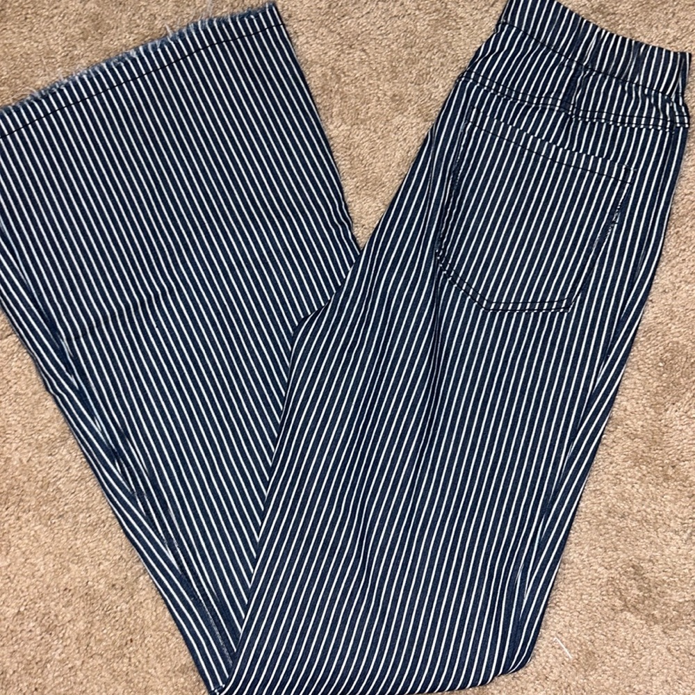 Altar’d State striped flare jeans size M